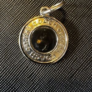 Coach Silver Circular Pendant